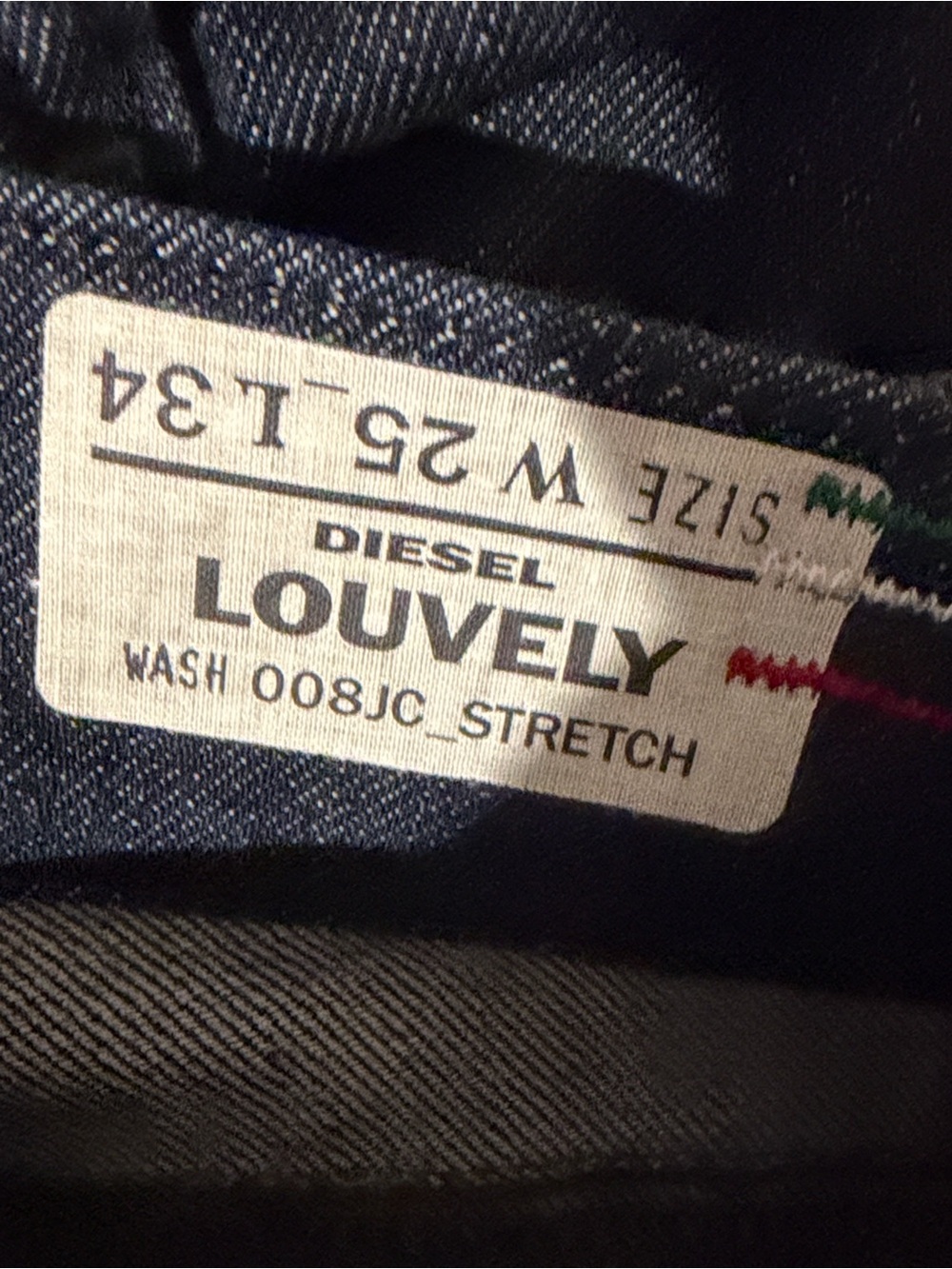 Diesel Louvely - Wash 8JC - Dark Indigo Flared Women's Denim. Made in Italy - Picture 8 of 12
